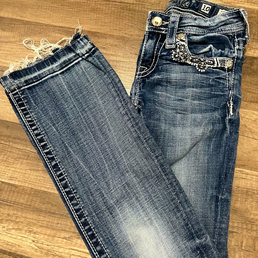 Miss me bootcut jeans size 10 in young girl.